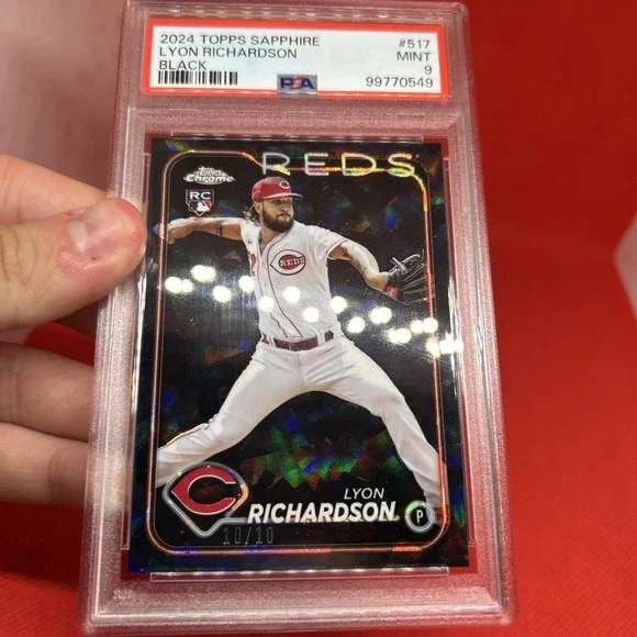 2024 Topps Chrome 230 RC Lyon Richardson Black Sapphire SSP 10/10 PSA 9 eBay 1/1